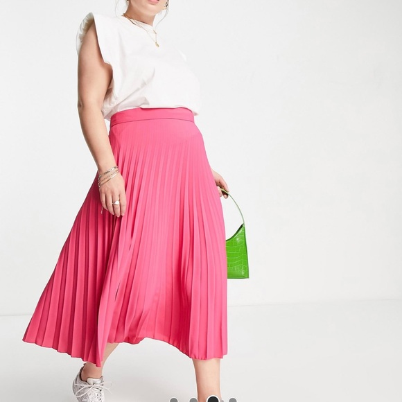 Pink River Island pleated Skirt - Picture 2 of 5